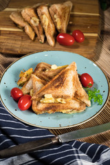 Grilled cheese sandwich.