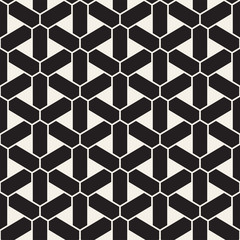 Vector seamless geometric pattern. Simple abstract lines lattice. Repeating elements stylish background