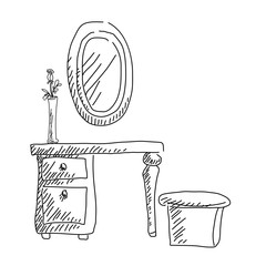 dressing table doodle
