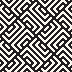 Vector seamless geometric pattern. Stylish striped ornament. Simple linear lattice background design.
