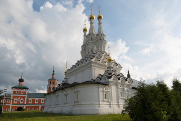 Fototapeta na wymiar Church of the Virgin Hodegetria in sunny day, Vyazma, Smolensk region, Russia