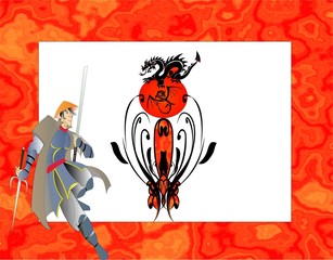 Painting illustration asia east japan samurai