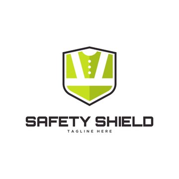 safety shield logo design unique