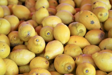 closeup of lemons market exposure