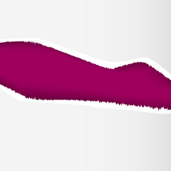 Torn paper holes. Hole in the sheet of paper on a color background for web and print.