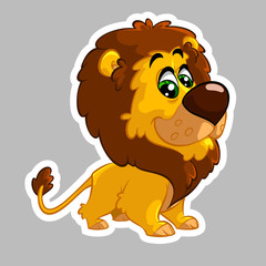 Fototapeta premium Lion sticker