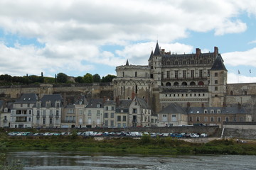 Fototapeta na wymiar Castle Amboise of the Loire valley in France,Europe