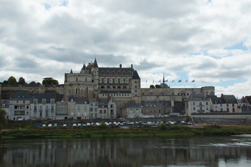 Fototapeta na wymiar Castle Amboise of the Loire valley in France,Europe