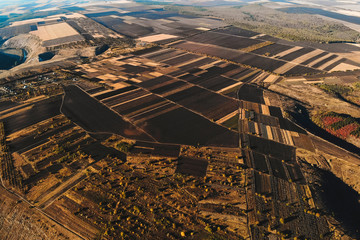 landscape of moldavian fields