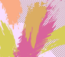 Banner. Geometric Background. brushes