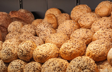 Different types of handmade bread. Different forms of bread