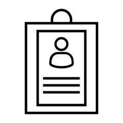 Customer info vector icon. staff illustration symbol. account sign or logo.