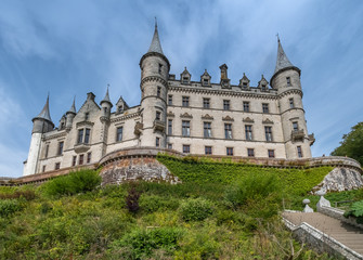 Fototapeta na wymiar Historical Dunrobin Castle in Sutherland, Highlands of Scotland