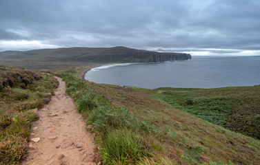 Rackwick Bay, a crofting township on the island of Hoy and considered one of the most beautiful places in Orkney, Scotland