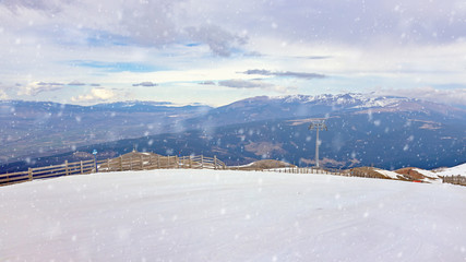 Spanish ski resort in Pyrenees mountain, Masella