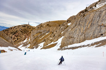 Spanish ski resort in Pyrenees mountain, Masella