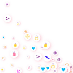 Social media marketing, Communication concept.