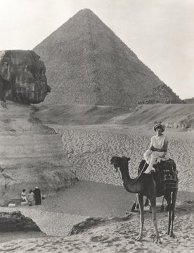 Camel ride at the Sphinx and Pyramids (olvi007_ou596_f)