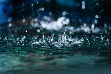 Water splashes