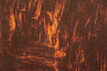 Abstract background. Rust on painted metal surface. Background, structure.