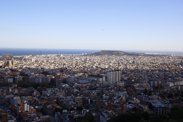 Barcelona, Catalonia / Spain »; December 2017: View of the city of Barcelona