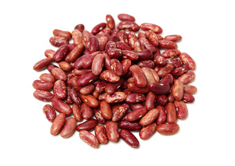 Red Beans stock photo，kidney bean on white background.