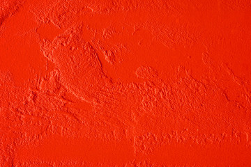 The surface pattern of beautiful red cement or concrete wall texture for background.