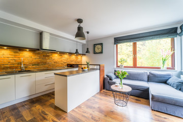interior of modern kitchen
