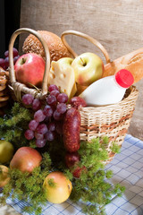 Group of health fruit and vegetables