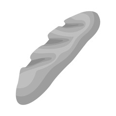 Vector design of baguette and bread sign. Collection of baguette and french stock symbol for web.