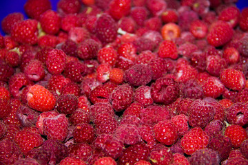 raspberries like a carpet. Raspberry background