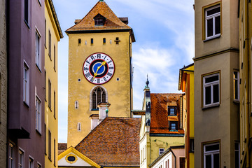 Fototapeta na wymiar old town regensburg - bavaria