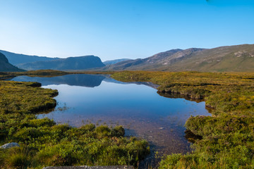 Gorgeous landscapes in the far north of the Scottish highlands along the iconic NC500 coastal route