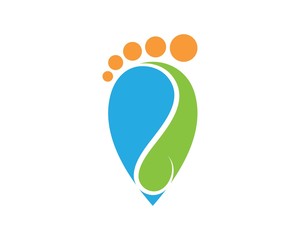 foot ilustration Logo vector for business massage,therapist design