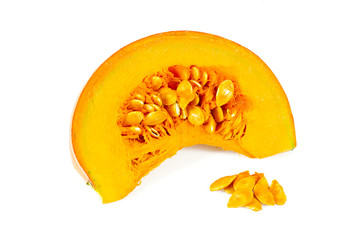 pumpkin ready to be eaten isolated