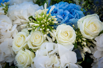 bouquet of white roses