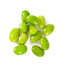 soya beans isolated on white