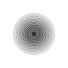 Black vector symbol of physical pain.