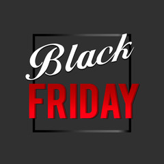 Obraz premium Black friday sale design template