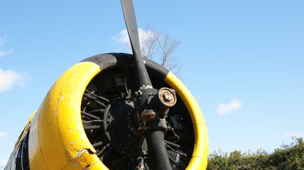 propeller of an airplane