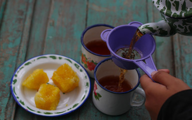 cup of traditional tea from Indonesia called 