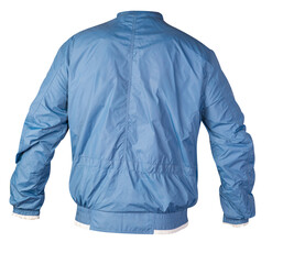 sports jacket isolated on a white background. Windbreaker jacket front view. © vitalily_73