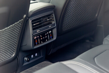 Obraz na płótnie Canvas Air-condition in interior of a luxurious car