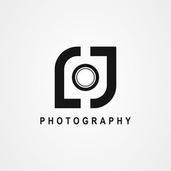 Letter lj or initial lj for photography logo design