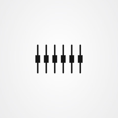 Equalizer icon vector design