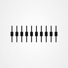Equalizer icon vector design