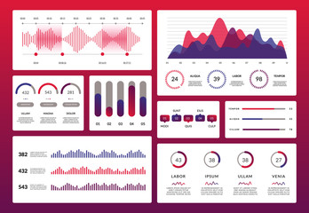 Tech dashboard chart infographic interface. Vector futuristic HUD diagrams, holographic data bars, ux abstract graphs, dashboard statistics workflow. Modern ui design elements