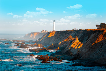Point Arena Lighthouse, Northern California USA - Powered by Adobe