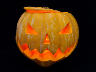 Calabaza de Halloween con fondo 