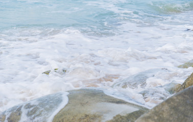 Strong wave on the beach